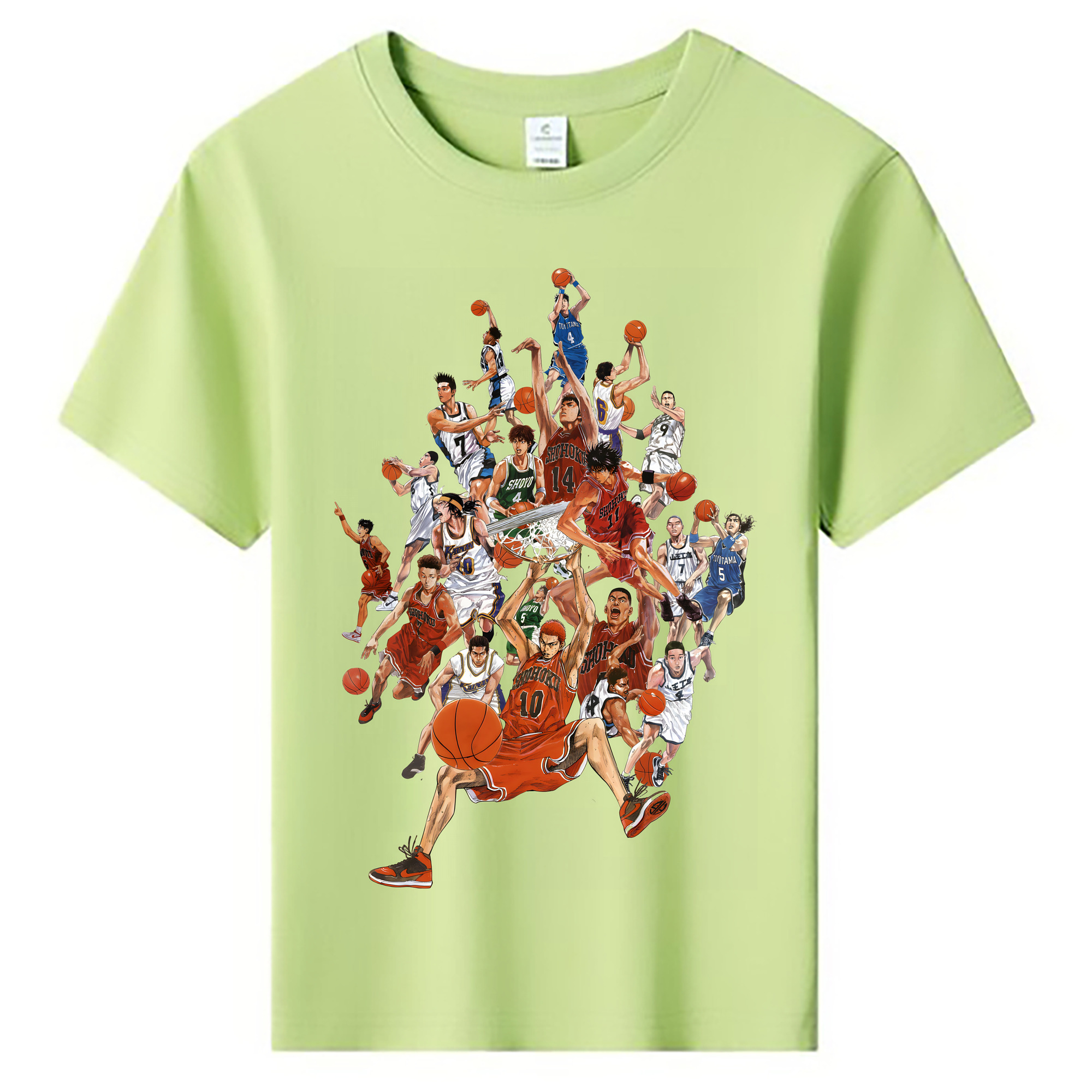 （画像用） SLAM DUNK／スラムダンク 綿100％キッズTシャツ（フロントプリント）